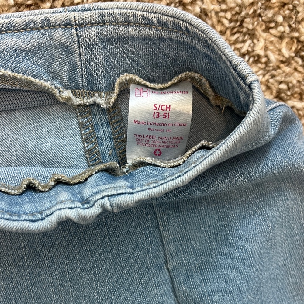 No Boundaries Denim Blue Mini Skirt - Picture 2 of 6
